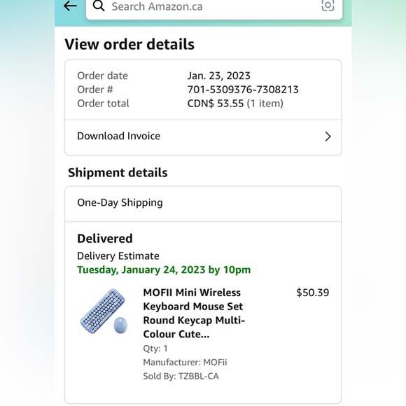 MOFII- Mini Wireless Keyboard Mouse Set Round (Multicolor Blue) - Picture 3 of 5